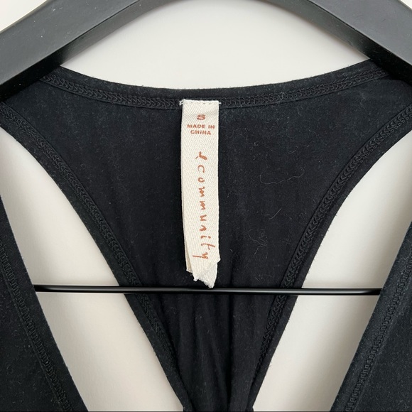 ARITZIA Community Black Racerback Fitted Maxi Dress - Size Small - Picture 3 of 4